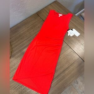 BNWT Leith cotton mini dress - XS - “Red Poppy”